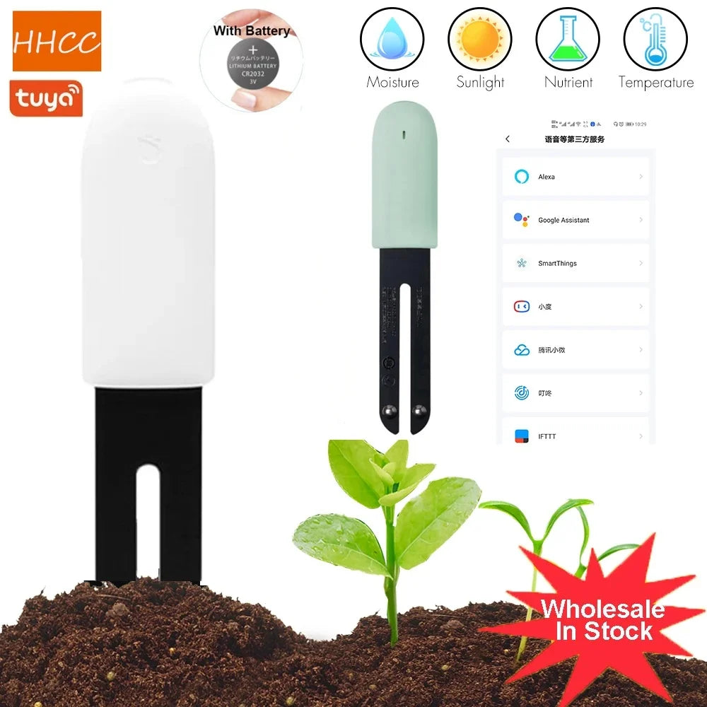 HHCC Flower Monitor Flora Garden Care Plant Grass Soil Water Fertility Smart Tester Sensor Flower Gardening Detector For Xiaomi Peaceful Pleasures Health and Wellness