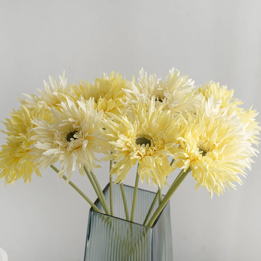 3-Pack PU Daisy Gerbera Artificial Flowers | Home & Wedding Decor