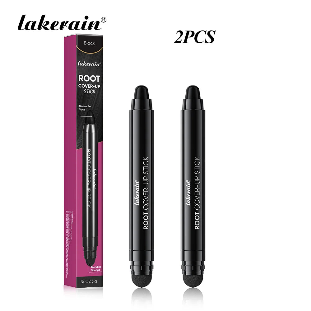 Lakerain Hair Dye Pen Men Women Precise Gray Coverage Stick Smudge-Resistant Long-Lasting Makeup Smooth Application Dye Stick Peaceful Pleasures Health and Wellness P1 x 2