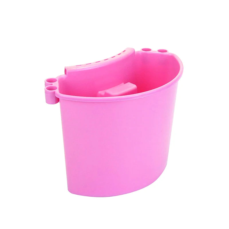 Hanging Bucket Special Tool Car Cleaning American Style Cars Wash Bucket Hold Brushes Store Wash Supplies Hang Buckets Peaceful Pleasures Health and Wellness pink