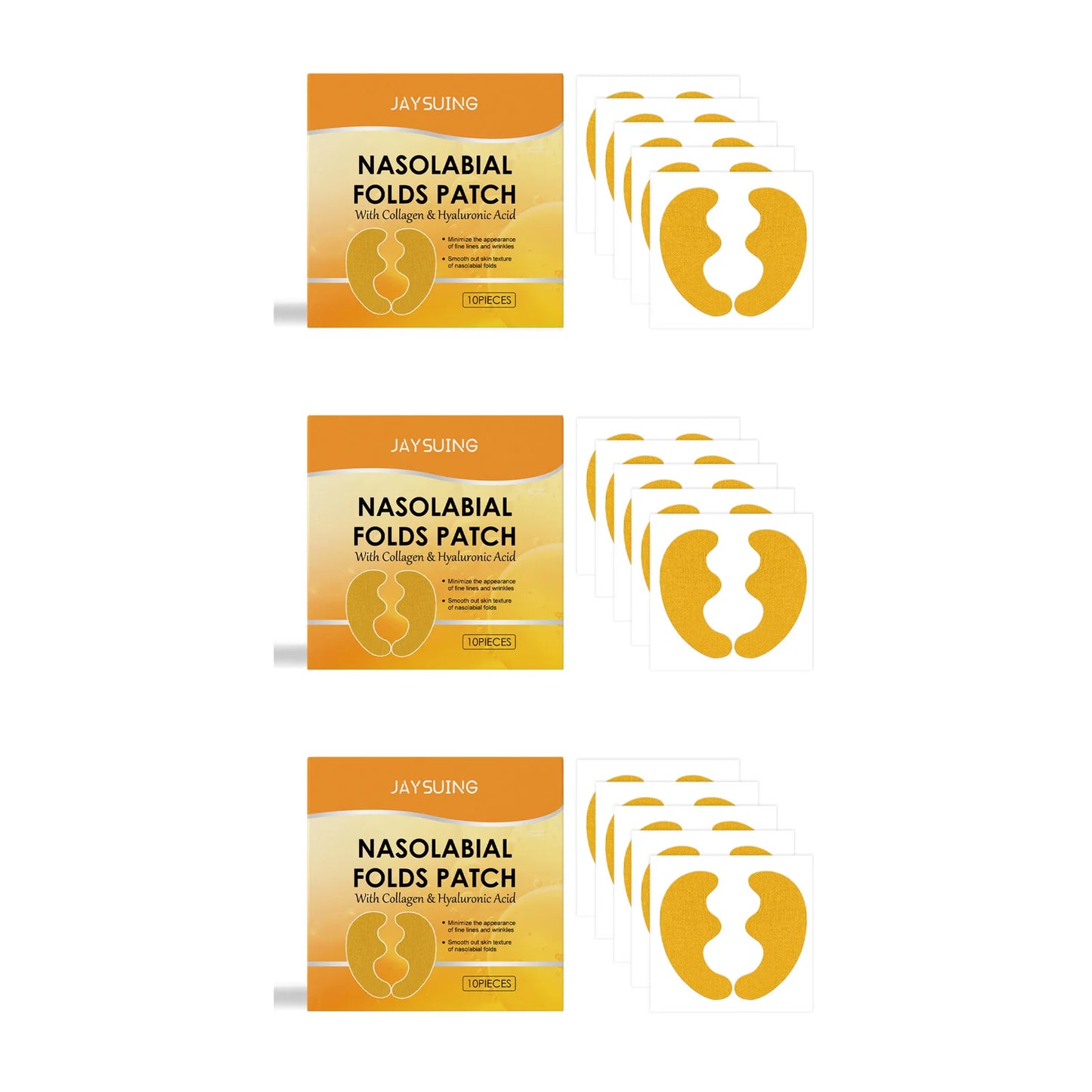 Nasolabial Fold Collagen Gel Patches – Anti-Wrinkle Face Lift Peaceful Pleasures Health and Wellness 30Pcs