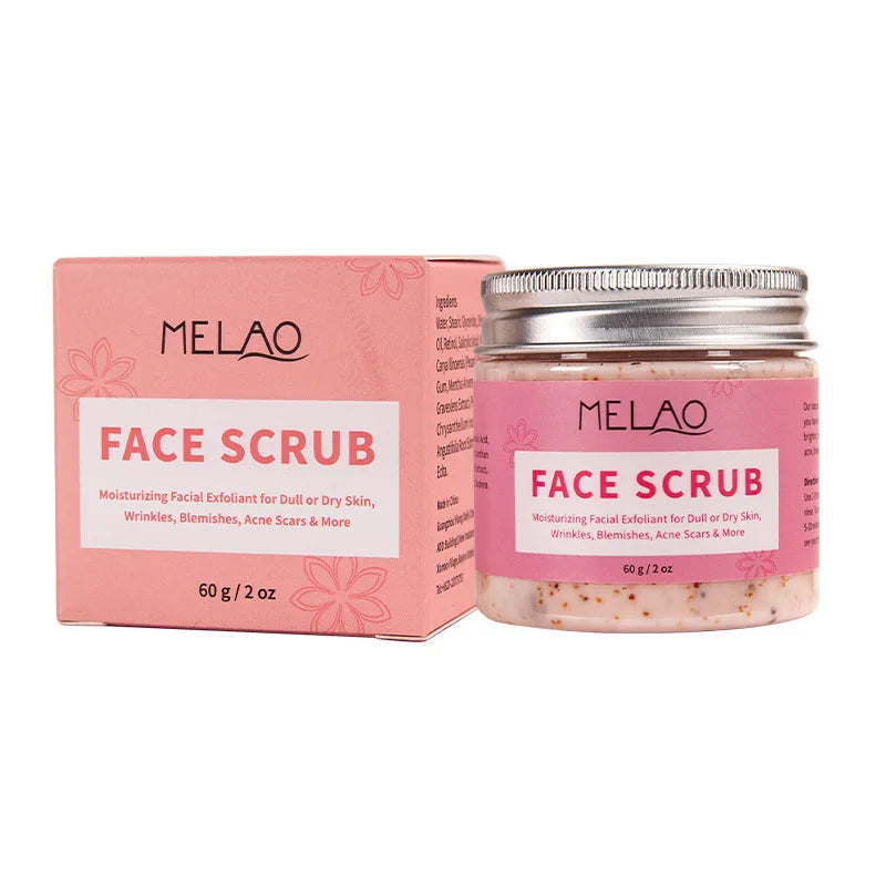 BIOAOUA Peach Face Scrub 140g – Exfoliate & Soften Skin