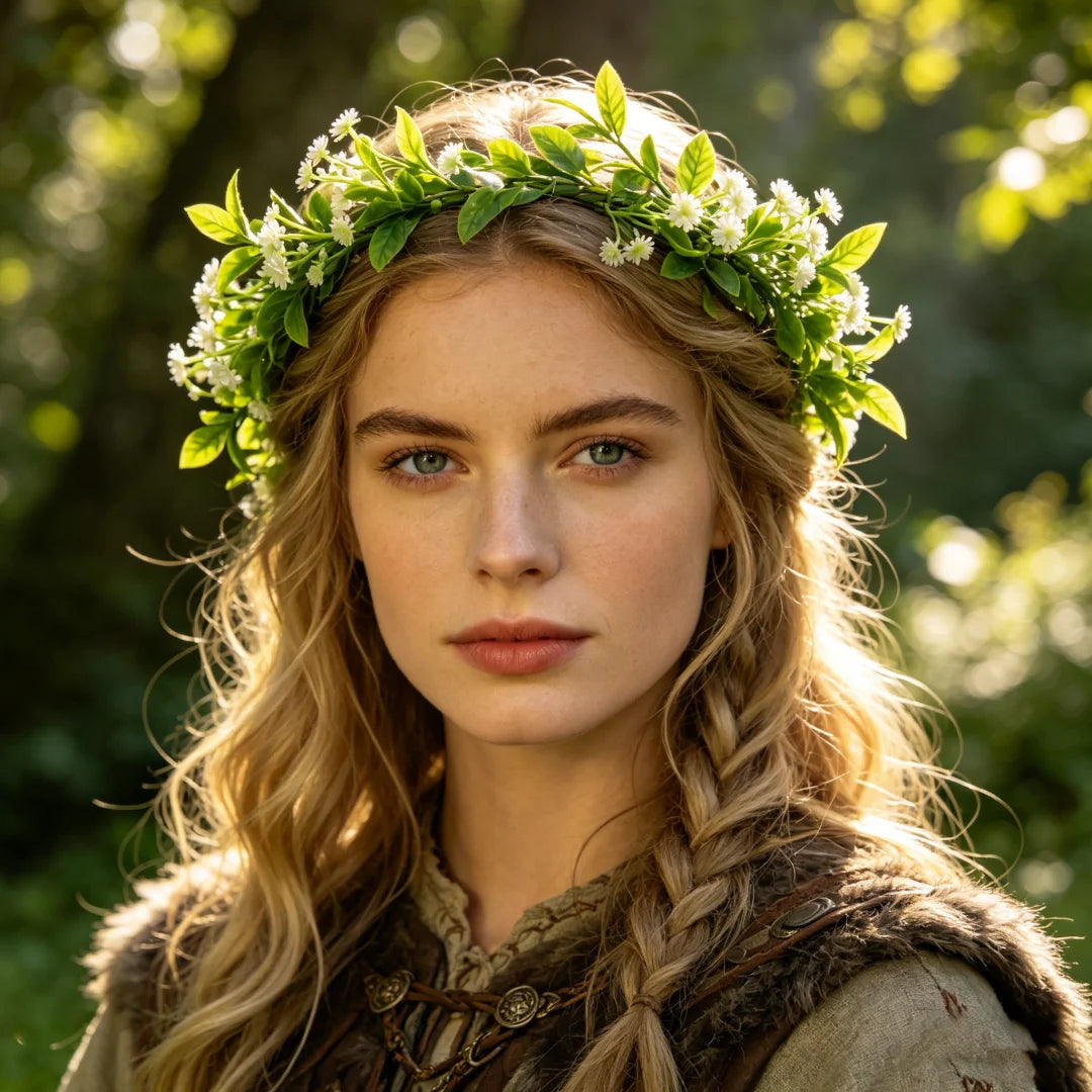 Bohemian Wreath Imitation Flower Hairband Women Fashion Wedding Hair