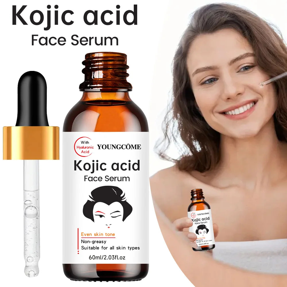 YOUNGCOME Kojic Acid Serum – Fade Dark Spots & Brighten Skin Brightening Face Serum Peaceful Pleasures Health and Wellness