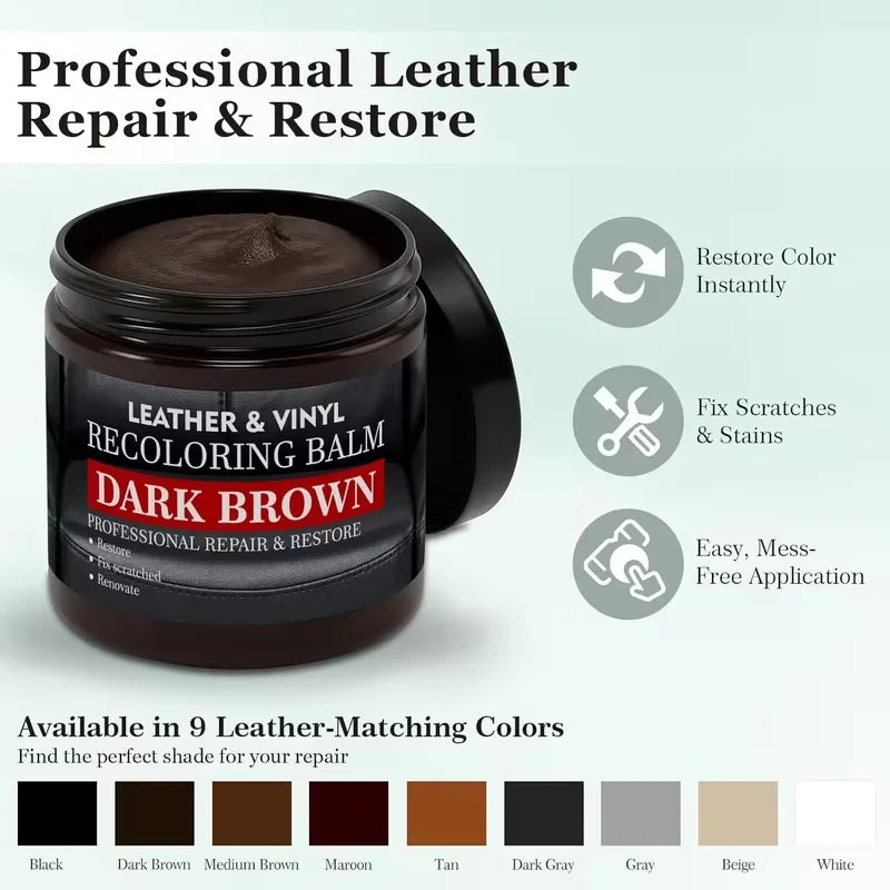 Dark Brown Leather Recoloring Balm – Furniture, Shoes & Car Seats