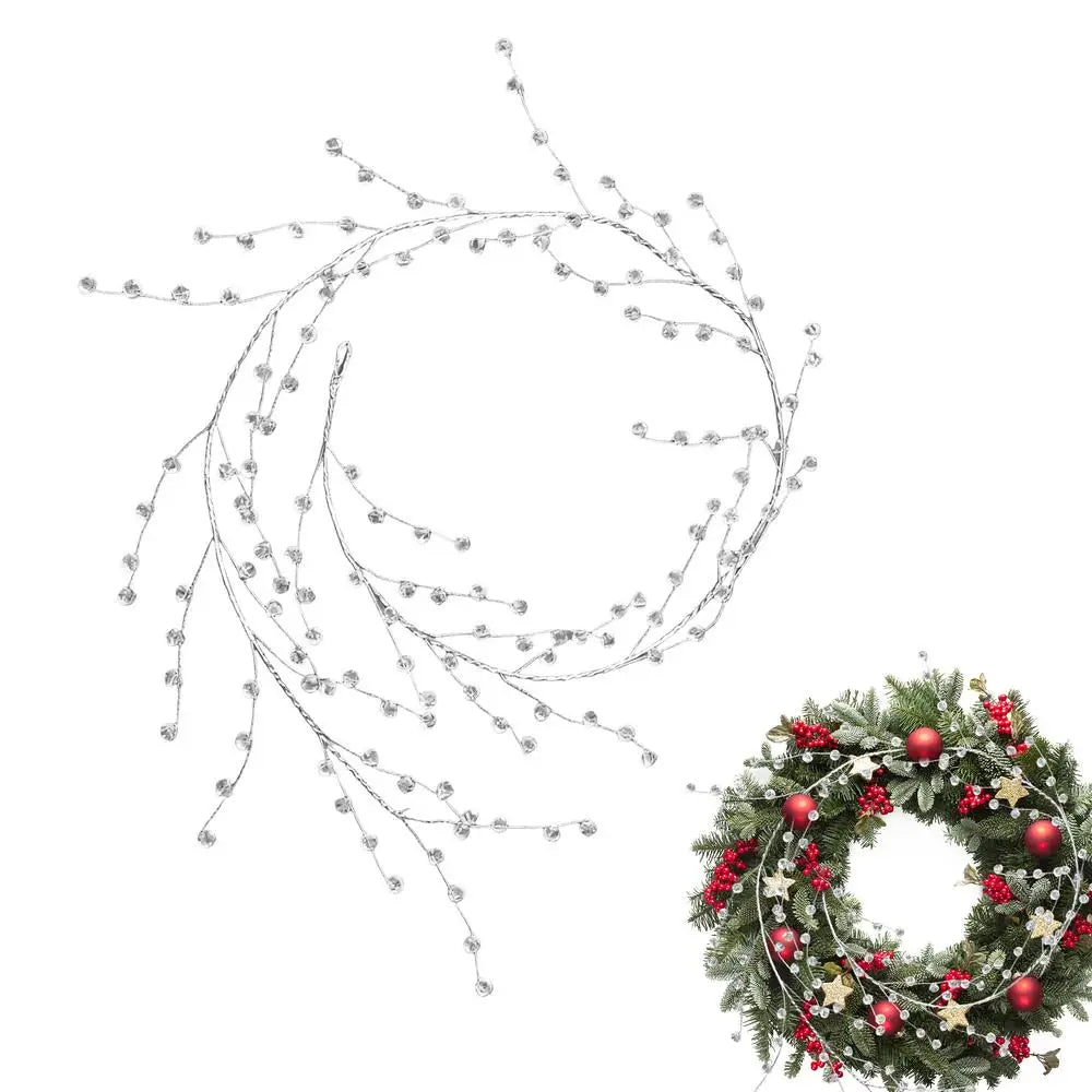 Crystal Bead Garland – Sparkling Pendant for Mantel & Porch