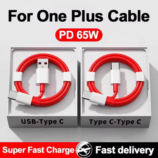 65W SuperVOOC USB-C Cable 6A PD3.0 | OnePlus Xiaomi Huawei USB-C Charging Cable Peaceful Pleasures Health and Wellness