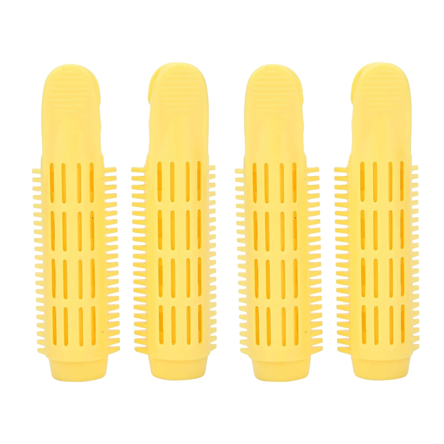 2/4Pcs Set Hair Root Fluffy Lazy Hair Clips Hair Styling Hairpins Curling Barrel Hair Clips Curlers Portable Hair Accessories Peaceful Pleasures Health and Wellness 4 yellow Size fits all