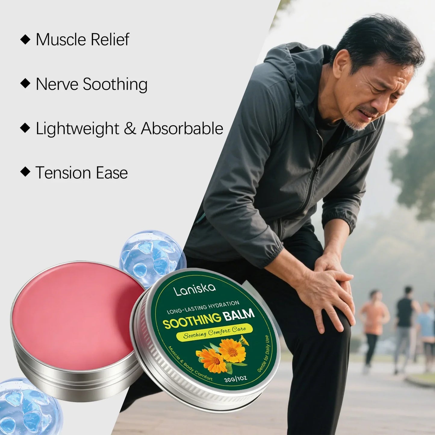 Laniska Natural Massage Balm – Joint, Knee & Neck Daily Care