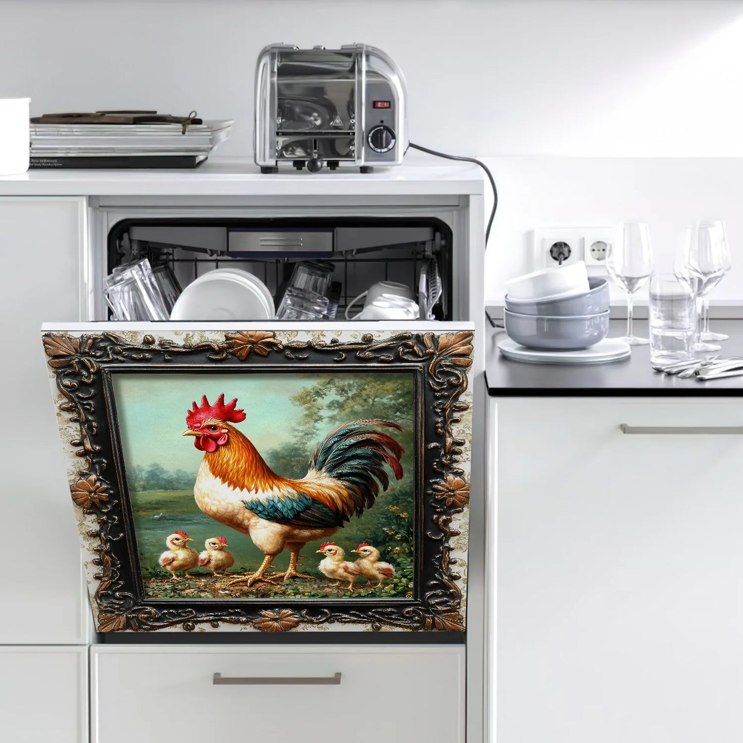 Household dishwasher magnetic patch kitchen and refrigerator magnetic patch Peaceful Pleasures Health and Wellness