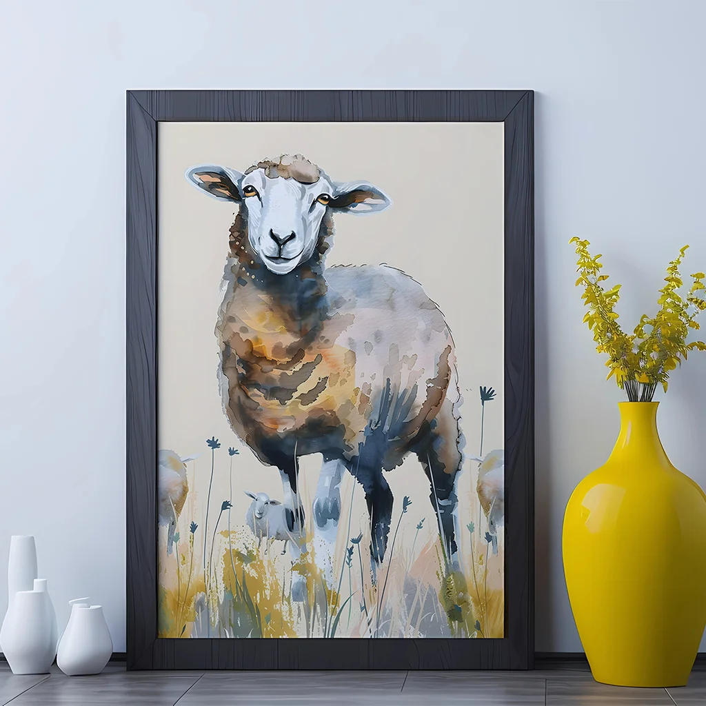 Farmhouse Horse Highland Cow Sheep Canvas Wall Art Print Canvas Wall Art Peaceful Pleasures Health and Wellness