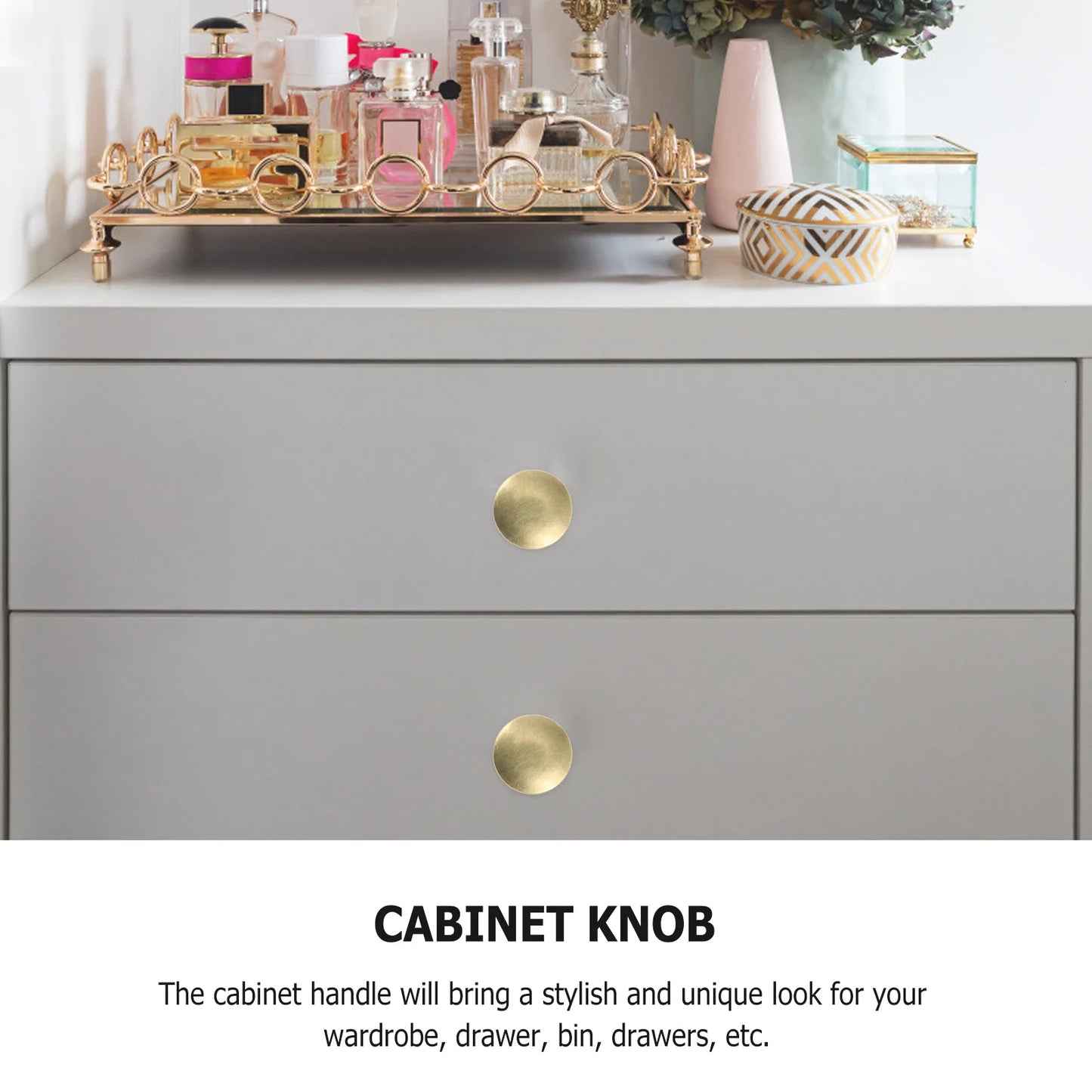 12Pcs Kitchen Cabinet Handles Brass Drawer Small Knobs Door Cupboard Wardrobe Drawer Door Knobs Cupboard Cabinet Pull Handles Peaceful Pleasures Health and Wellness