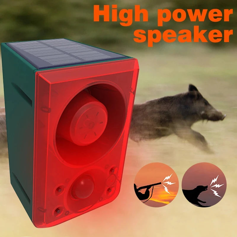 Solar Strobe Alarm Siren Security Light Outdoor Waterproof 3 Levels Adjustable Volume With Remote Control for Farm Yard Peaceful Pleasures Health and Wellness