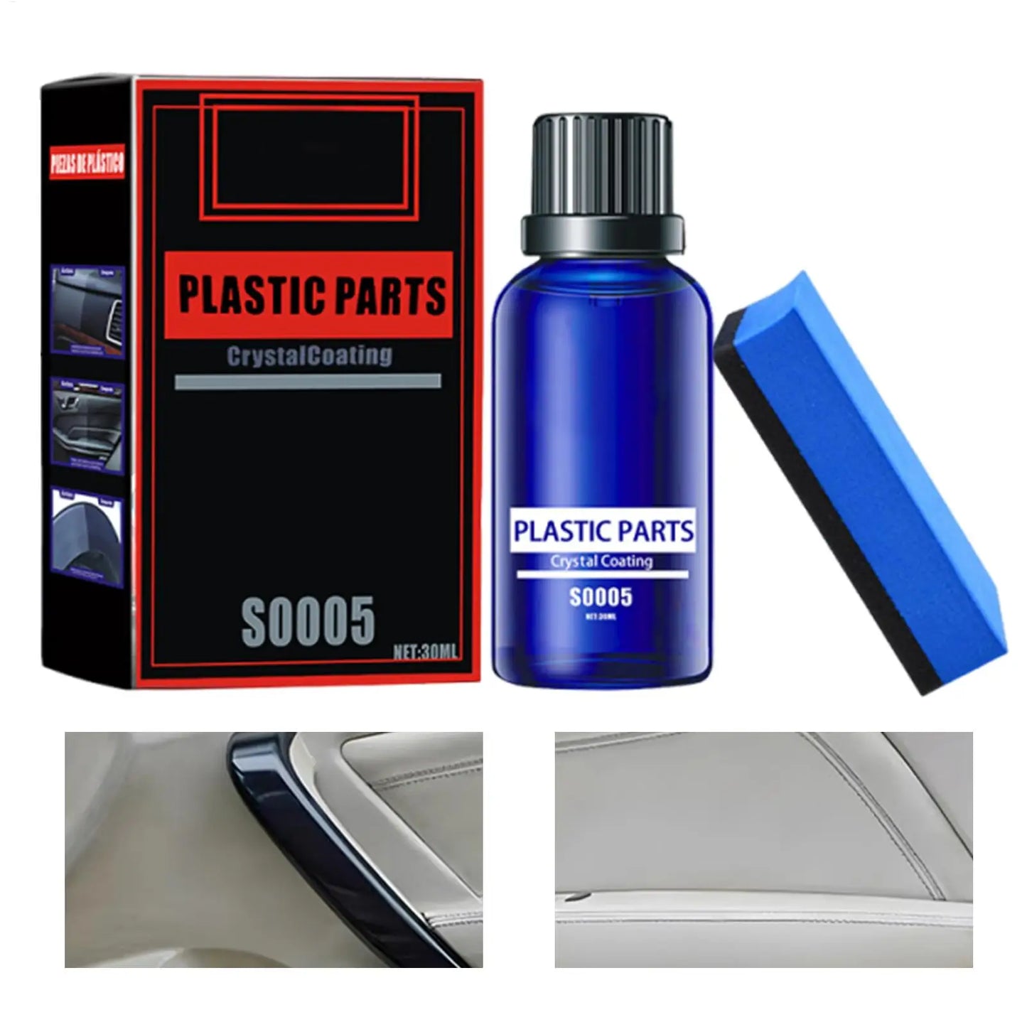 30ml Car Interior Coating Polish – Leather, Dash & Trim Care