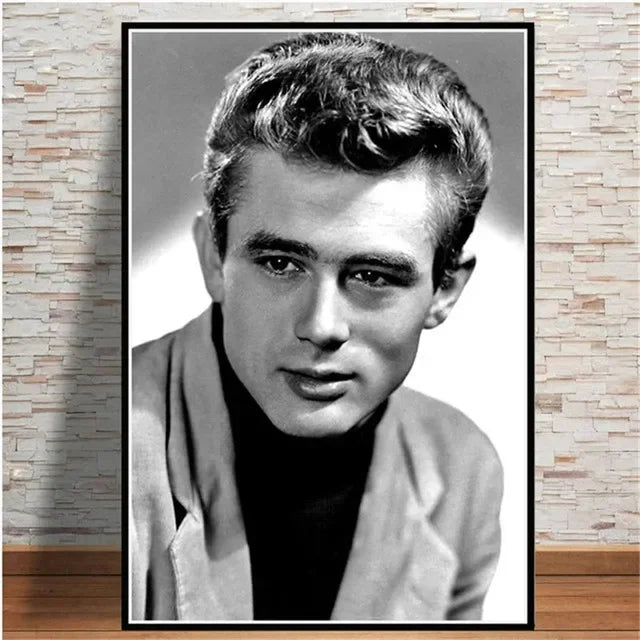 Scandinavian Minimalist Wall Art James Dean Movie Actor HD Canvas Painting Poster Print Home Bedroom Living Room Decoration Peaceful Pleasures Health and Wellness