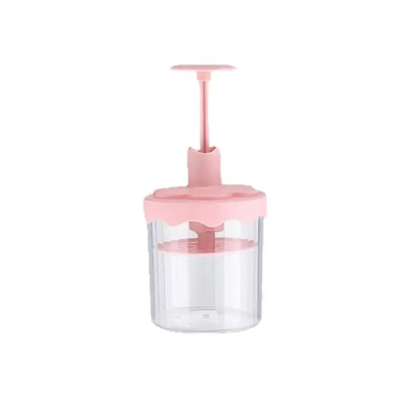 Compact Durable Facial Cleansing Foam Maker Clear Bottle Portable Reusable Foaming Bottle Face Wash Bubble Maker Skincare Bubble Peaceful Pleasures Health and Wellness Pink