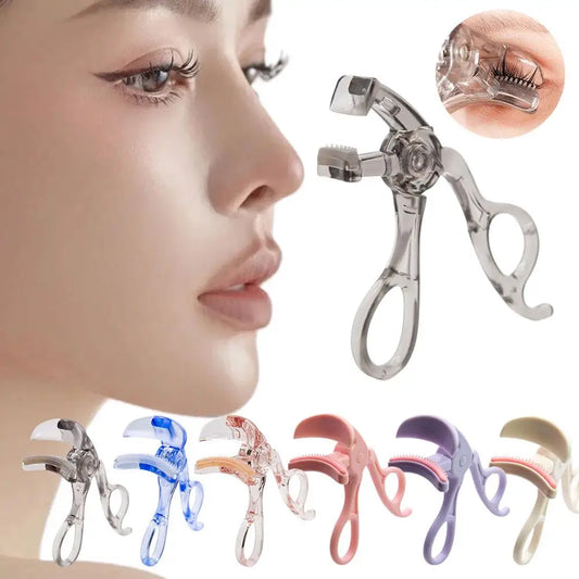 Dual-Type Eyelash Curler with Comb – Wide & Partial Clip Eyelash Curler Peaceful Pleasures Health and Wellness