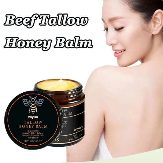 Beef Tallow Honey Cream Fade Dark Spots Remove Melanin Brightening Firming Non-Greasy Lasting Moisturizing Soothing Body Lotion Peaceful Pleasures Health and Wellness