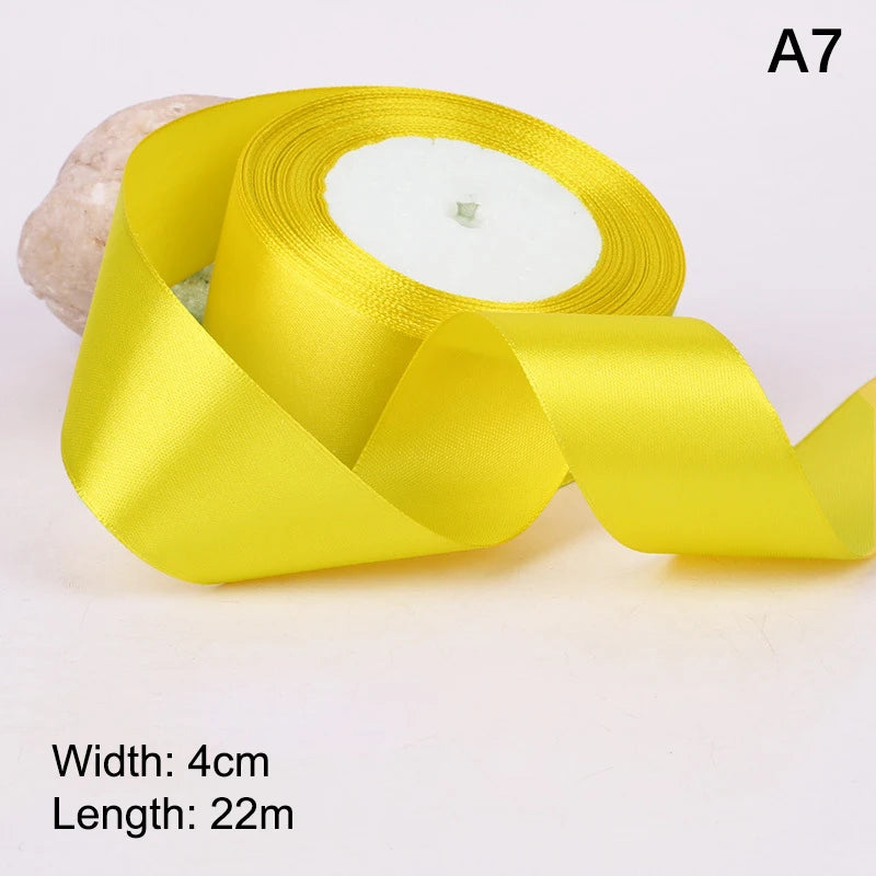 4cm Satin Ribbon Roll 25 Yards – Bows, Gifts & DIY Crafts