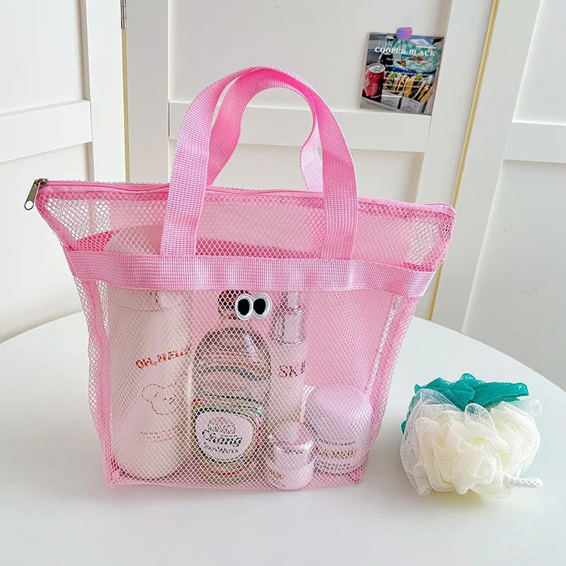 Portable Mesh Shower Caddy | Quick-Dry Travel Toiletry Bag