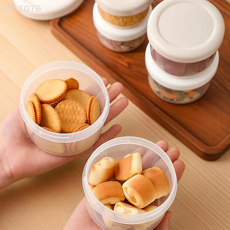 Round Portable Food Storage Container with Lid | Fresh-Keeping