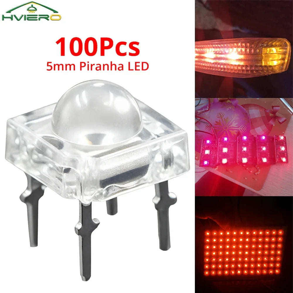 5mm Super Flux LED Diodes 100/200Pcs – DIY & Decor Bulbs