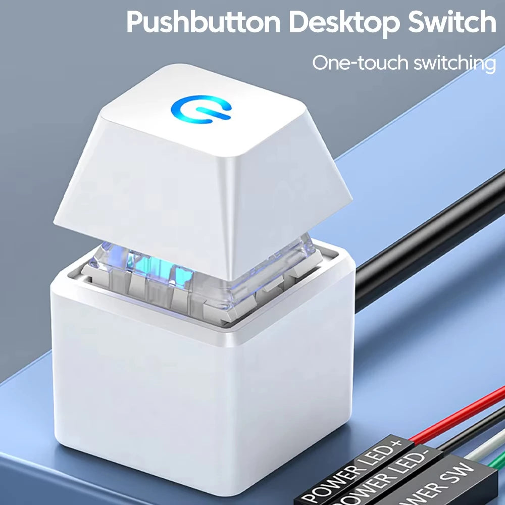 PC External Power Switch Blue LED | ATX Motherboard Cable