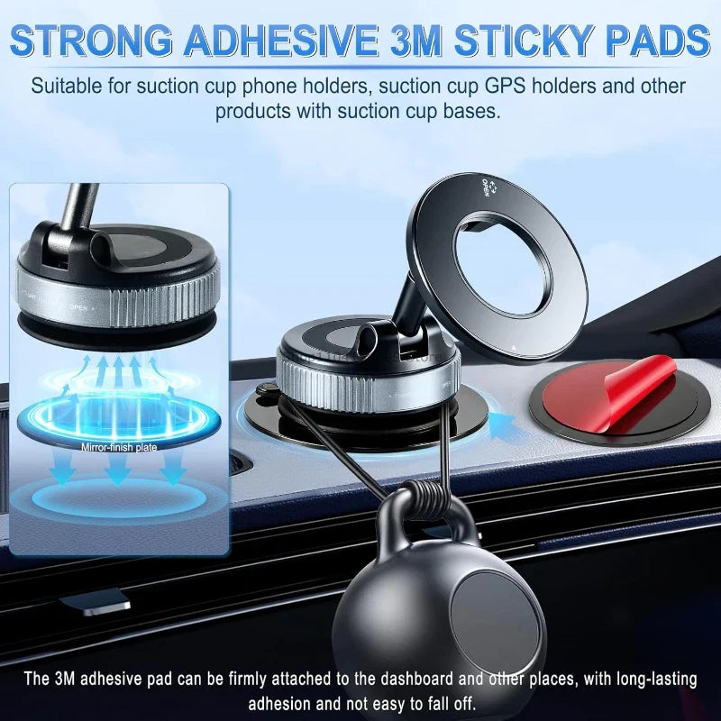 Car Adhesive Disc Pad Base for GPS, Phone & Dash Cam Mounts