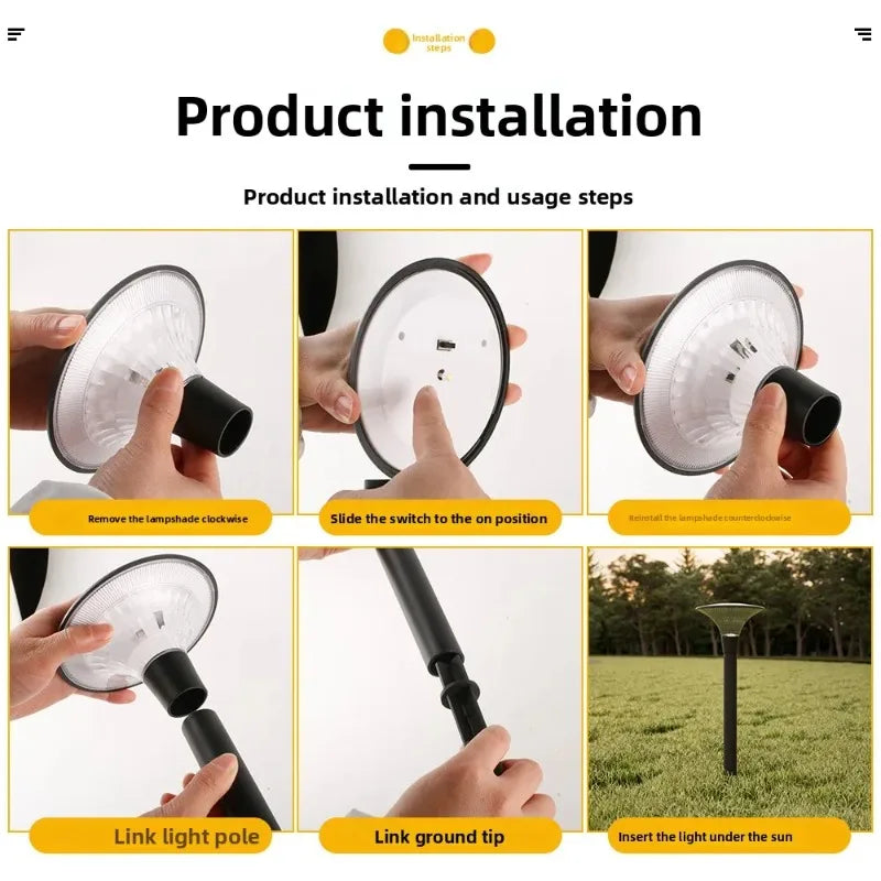 Solar Garden Lights Waterproof LED Landscape Lamps 2-8 Pack