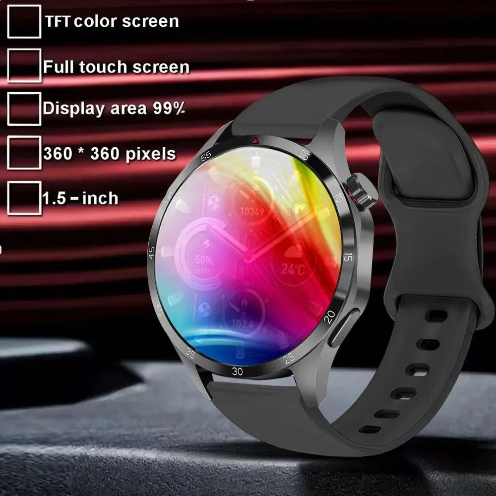 ERUN Smartwatch 1.5" Touchscreen, Fitness Tracker & Earphones