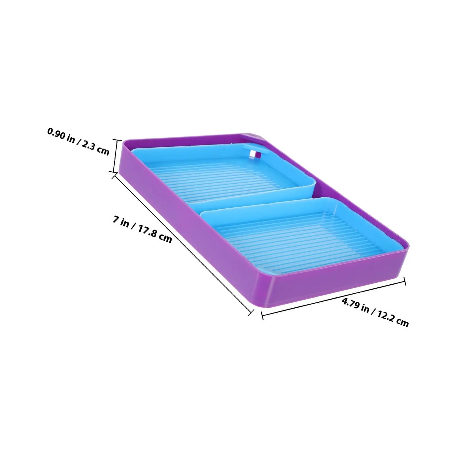 1Set Diamond Board Tray Premium Rhinestone Sorting Board Bead Organization Plate for Jewelry Making Diamond Art Accessories Tray Peaceful Pleasures Health and Wellness Blue