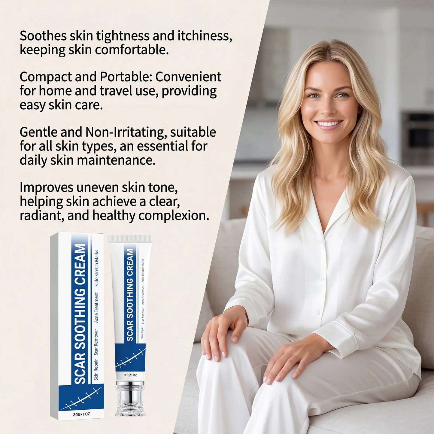 Soothing Scar Cream – Hydrating, Lightweight & Nourishing 30g