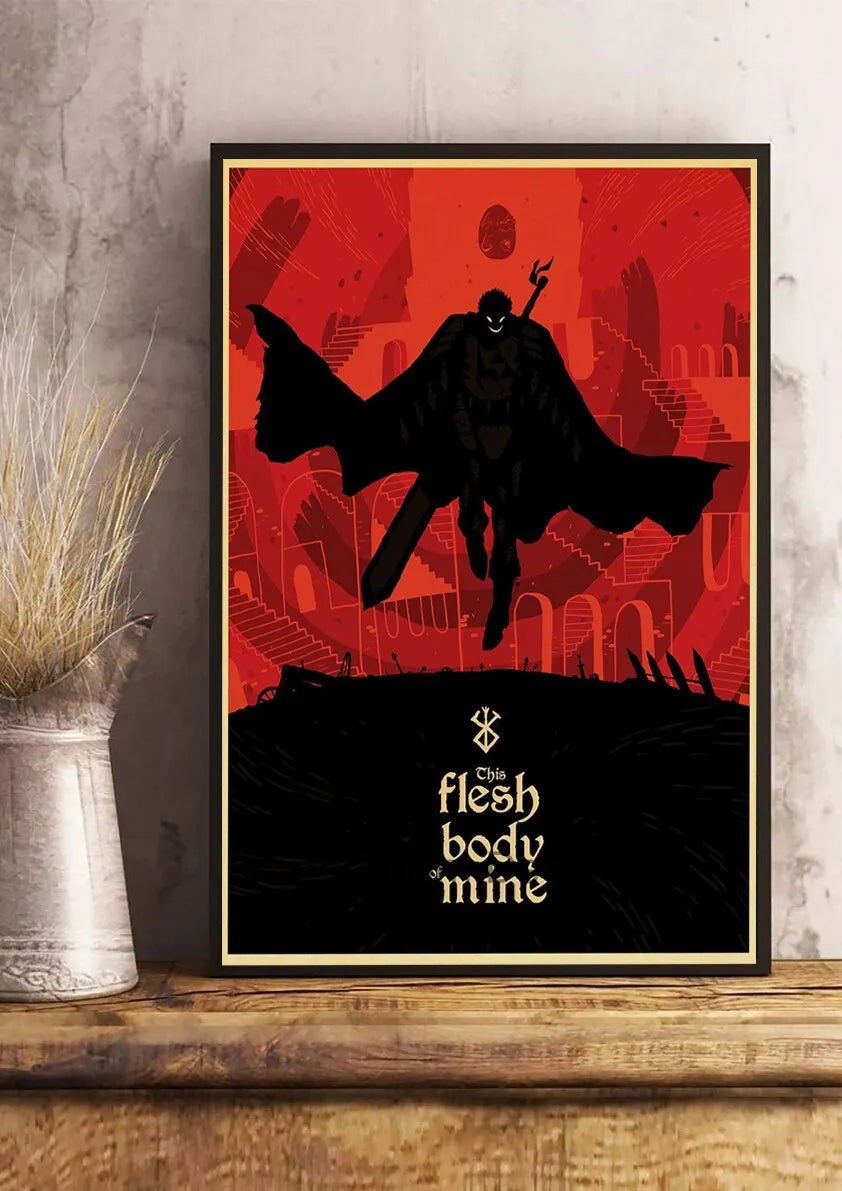 Berserk Anime Canvas Wall Art Retro Poster | Home Décor