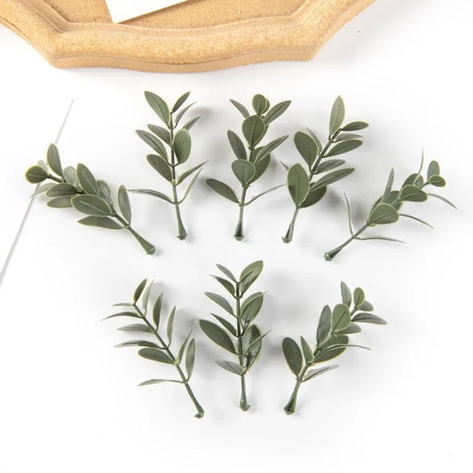 Artificial Leaf Picks 25/50pcs | Wedding Party DIY Decor Artificial Leaf Picks Peaceful Pleasures Health and Wellness