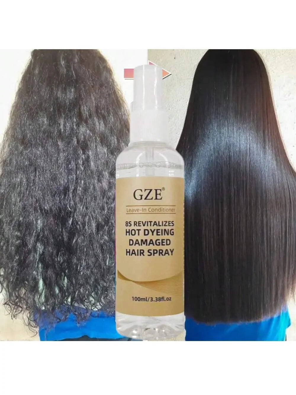 GZE Keratin Mist Spray – Frizz Control & Hair Smoothing 100ml Keratin Hair Spray Peaceful Pleasures Health and Wellness