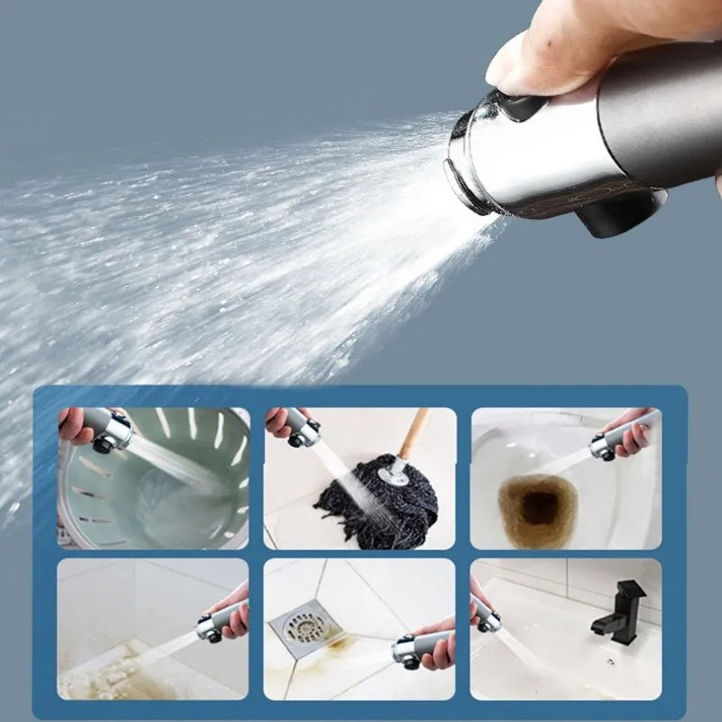 3-Mode High-Pressure Handheld Shower Head with Massage & Filter