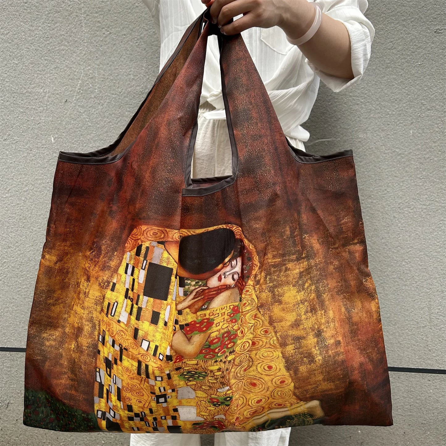 Large Foldable Reusable Nylon Shopping Bag – Travel Tote
