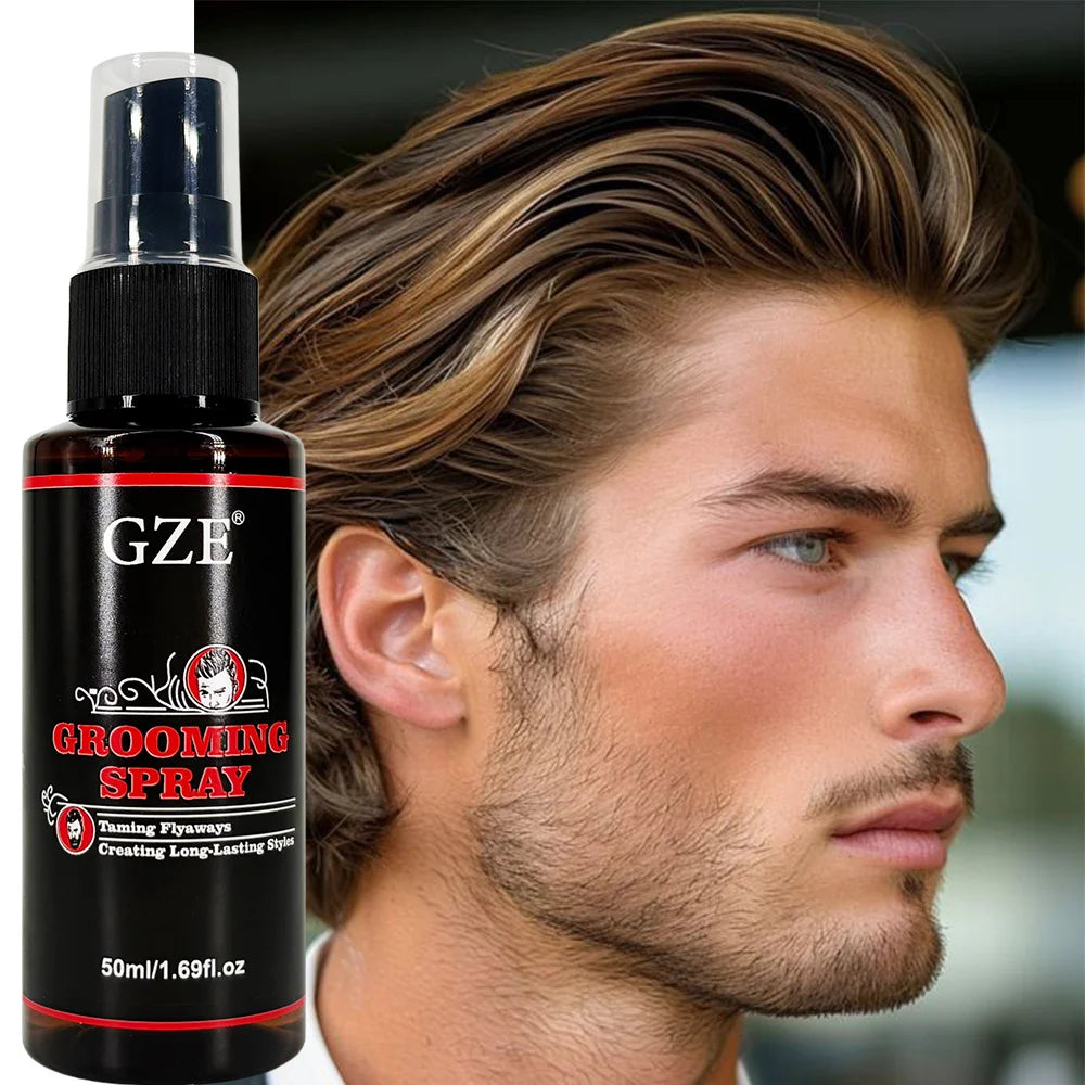 GZE Men's Grooming Spray – Leave-In Conditioner & Detangler