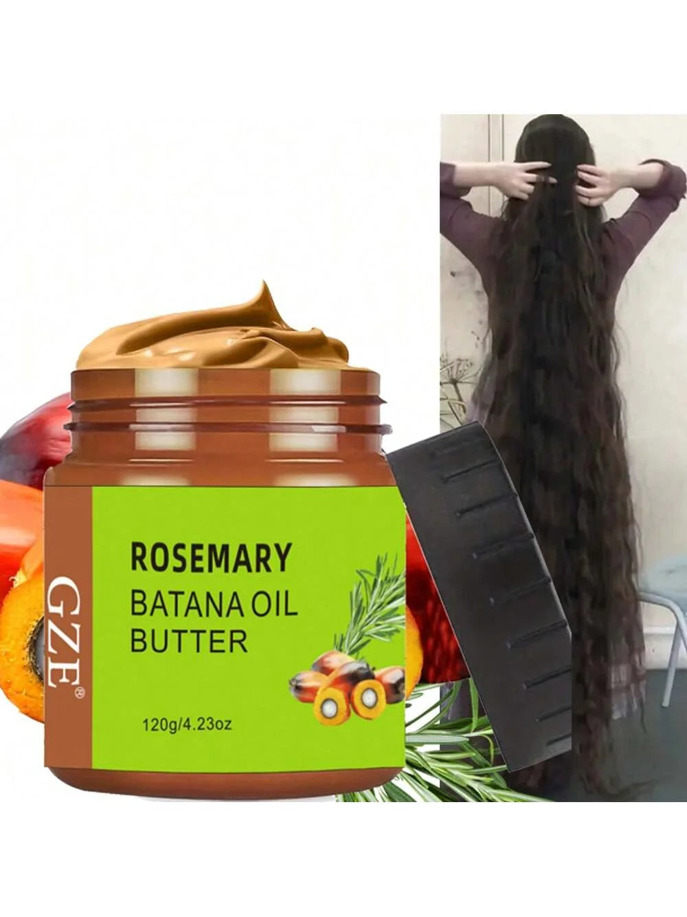 GZE Rosemary & Batana Oil Hair Butter Mask – Deep Moisture