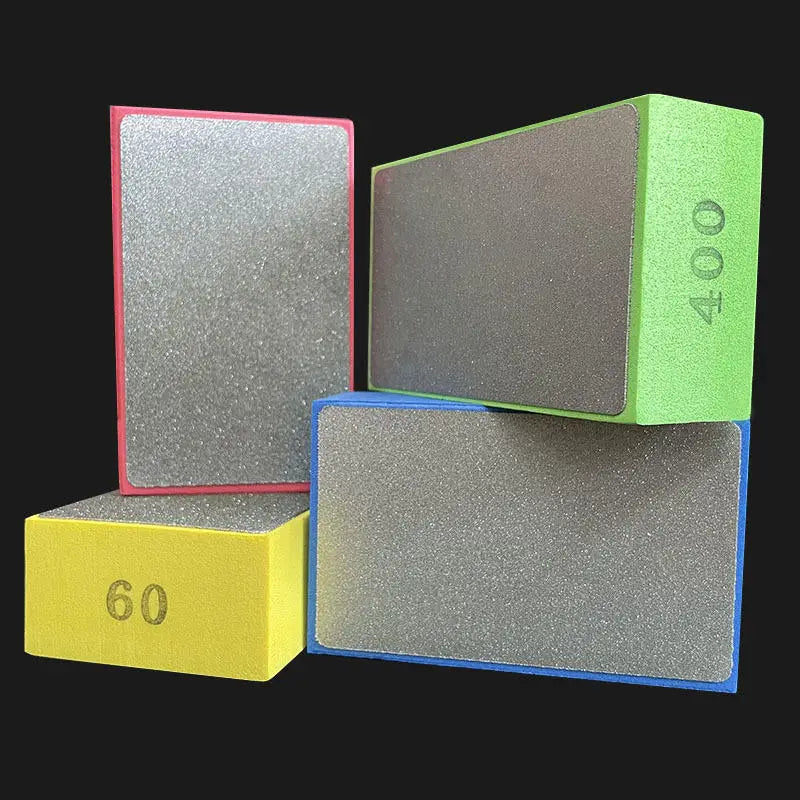 60/100/200/400# Diamond Hand Polishing Pads Tile Glass Abrasive Grinding Block Pad Stone Abrasive Sanding Disc Polisher Tool Peaceful Pleasures Health and Wellness