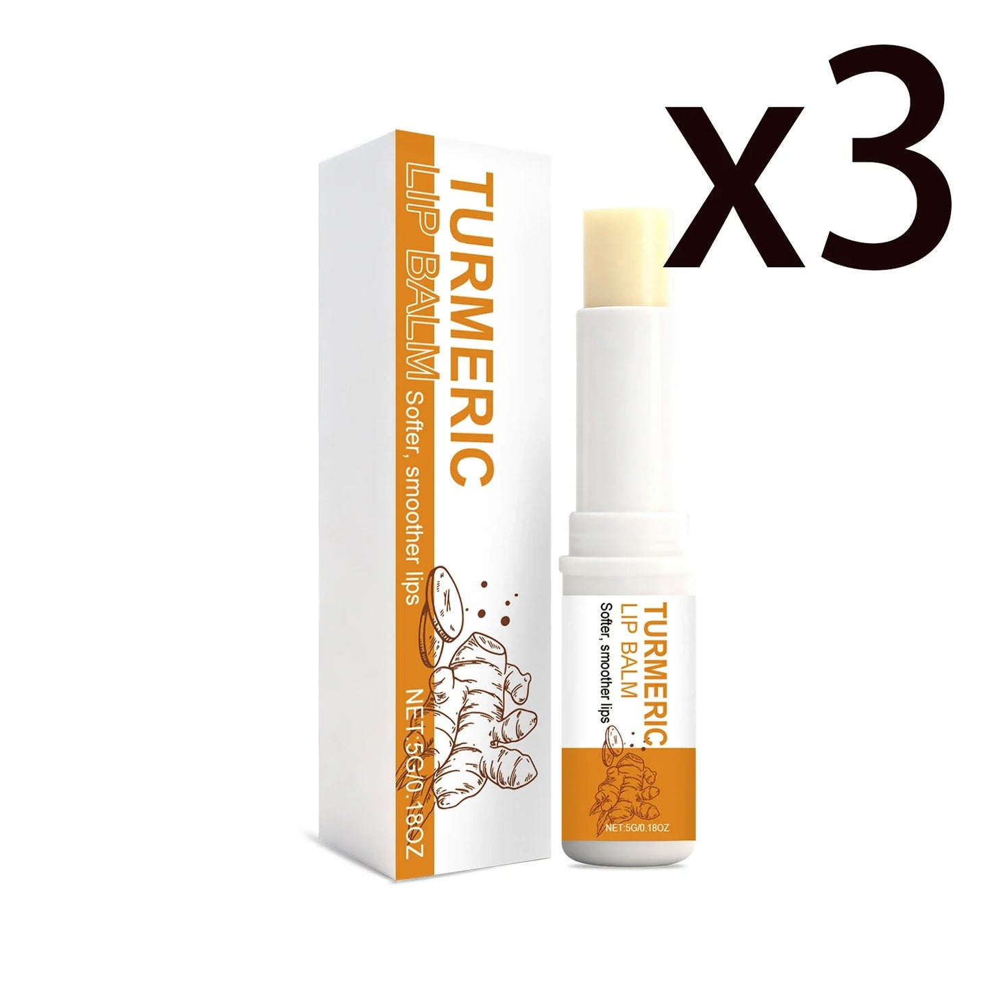Turmeric Lip Balm – Moisturizing, Brightening & Anti-Crack 5g