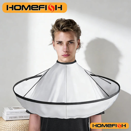 Adjustable Professional Hair Cutting Salon Cape - Neck Brush for Hair Stylists & Barbers Peaceful Pleasures Health and Wellness