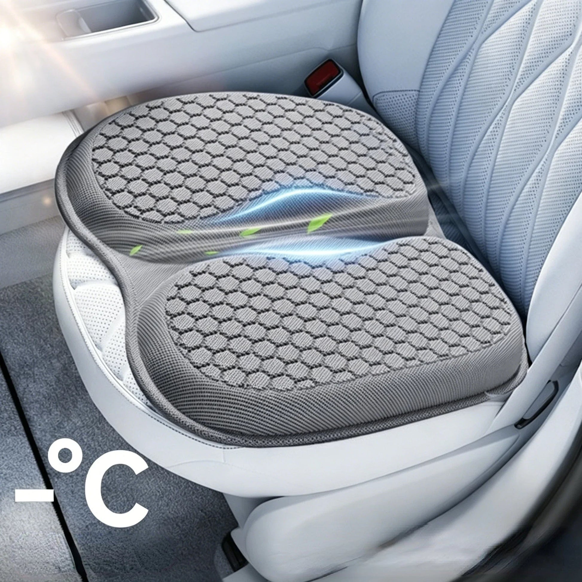 Cooling Gel Seat Cushion – Ergonomic Honeycomb Car & Office Pad Gel Seat Cushion Oasis Select