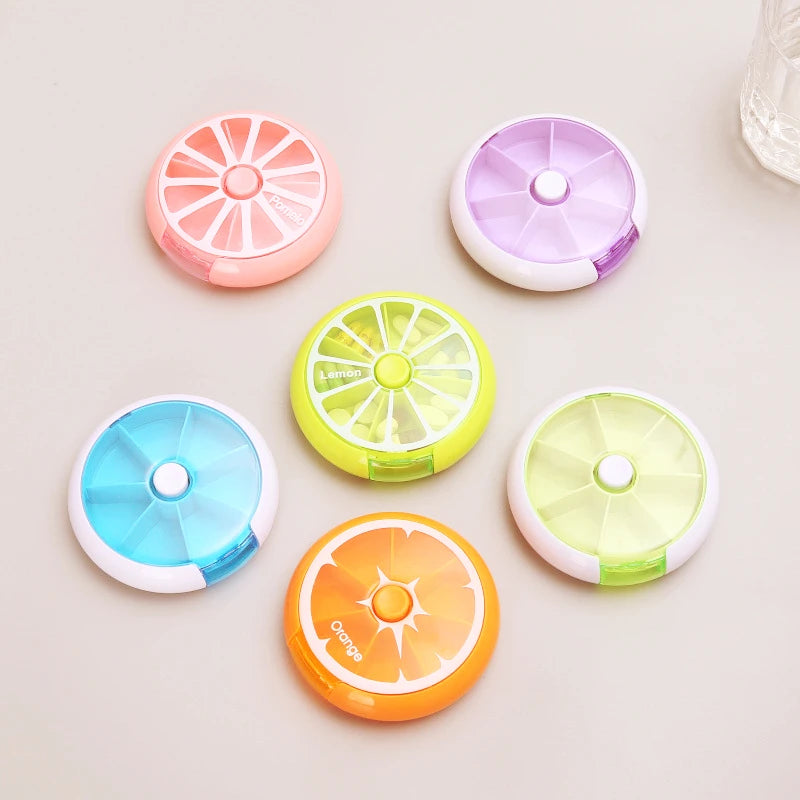 Mini New Small Portable Travel Vitamin Pill Box Cases Container Organizer Storage Tablet 7 Days 7 Grids Medicine Fish Oils Peaceful Pleasures Health and Wellness