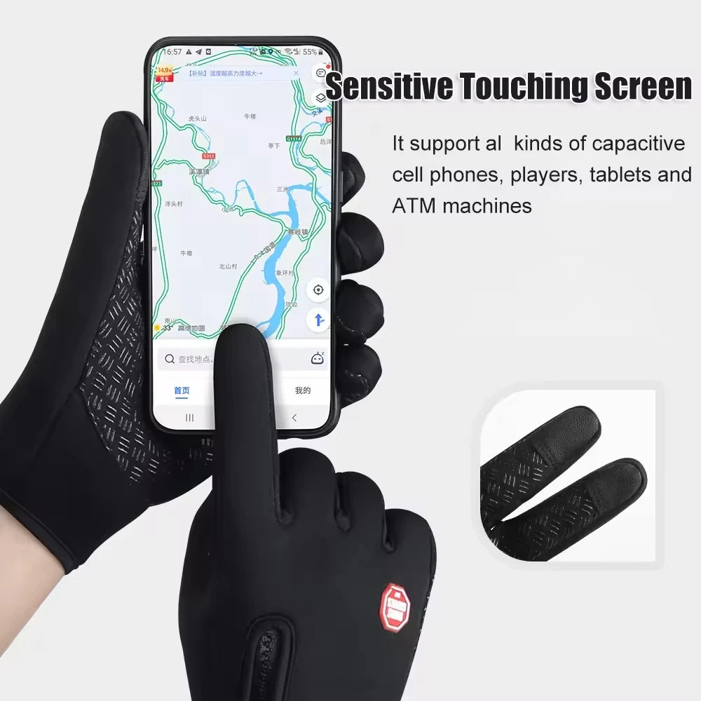 RooRuns Winter Cycling Gloves – Windproof & Touchscreen Warm