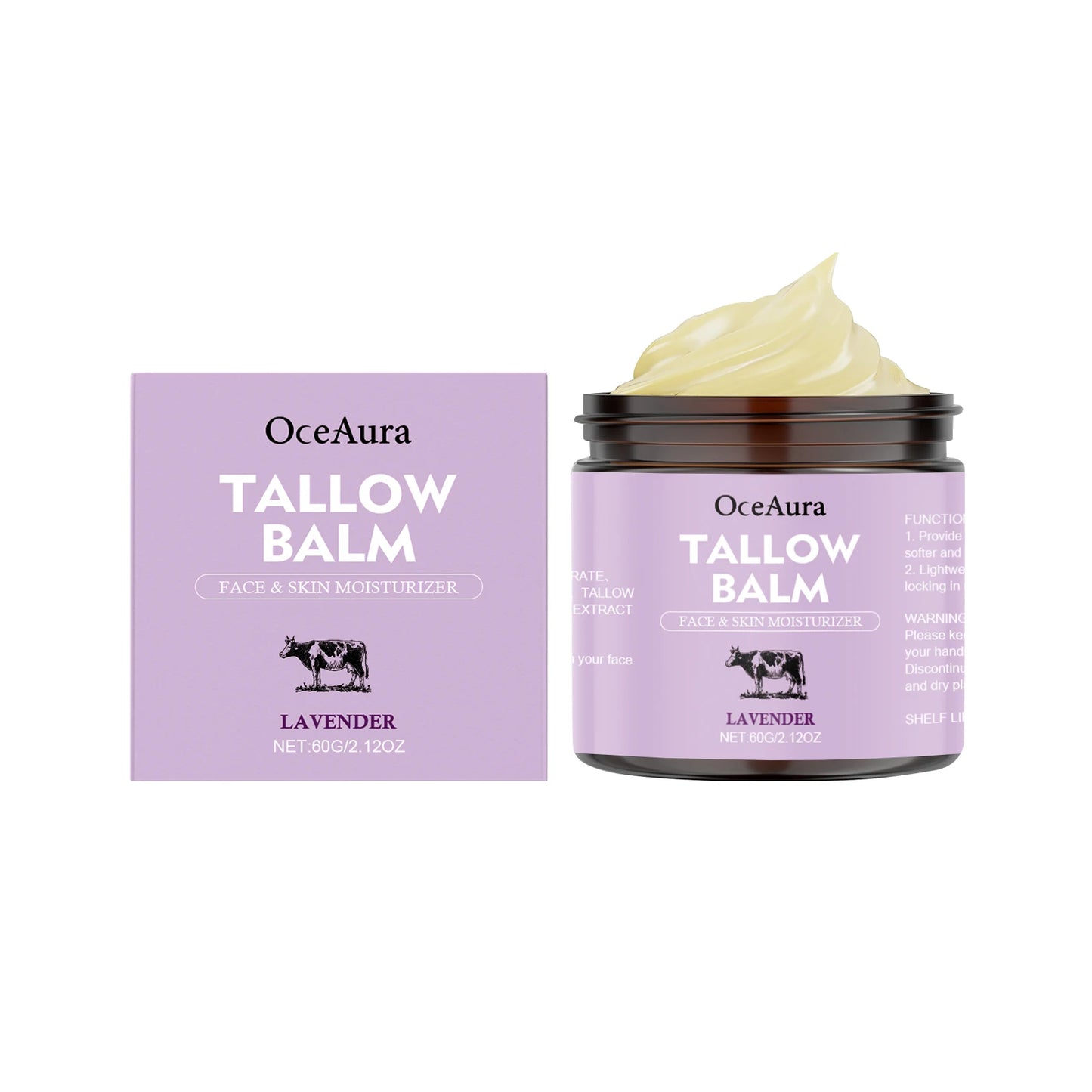 OceAura Lavender Tallow Moisturizing Body Cream 60g