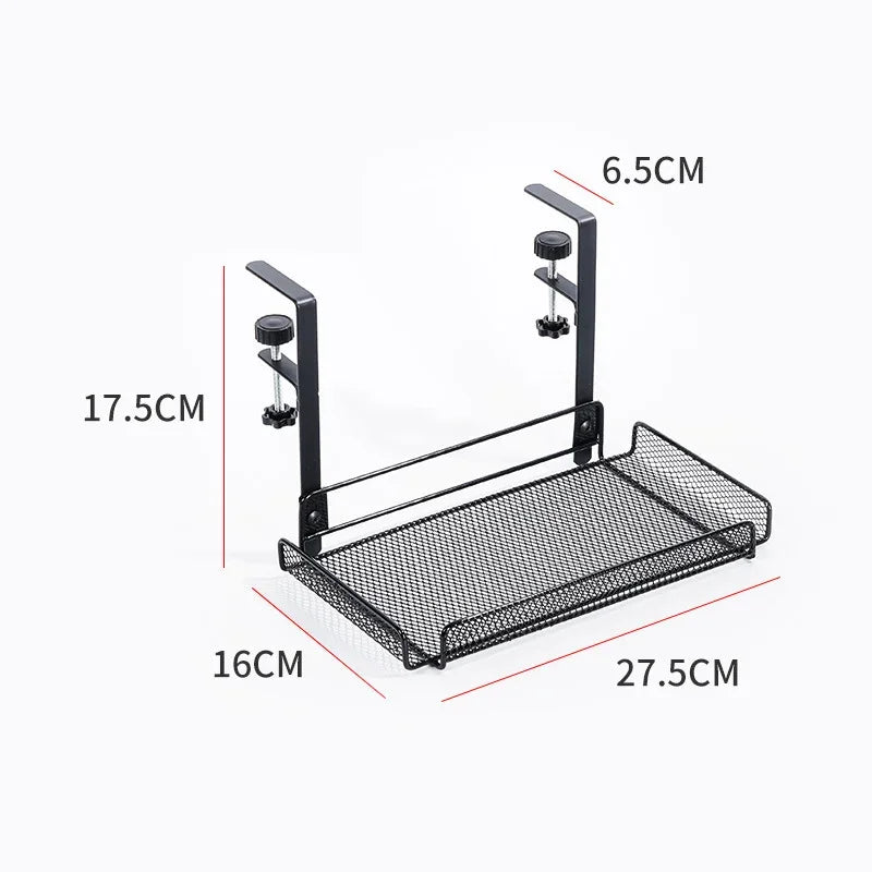 Under Desk Cable Management Tray – No-Drill Steel Organizer