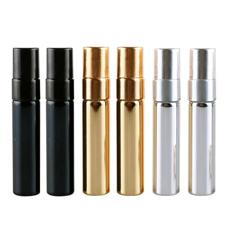 1PCS Refillable Glass Metal Nozzle Perfume Spray Bottle Spray Atomizer Portable Travel Cosmetic Container Perfume Bottle Peaceful Pleasures Health and Wellness