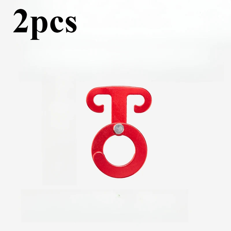 Aluminum Alloy Adjustable Tent Rope Buckles | 2-Pack Cord Lock Tent Rope Buckle Peaceful Pleasures Health and Wellness red-2pcs