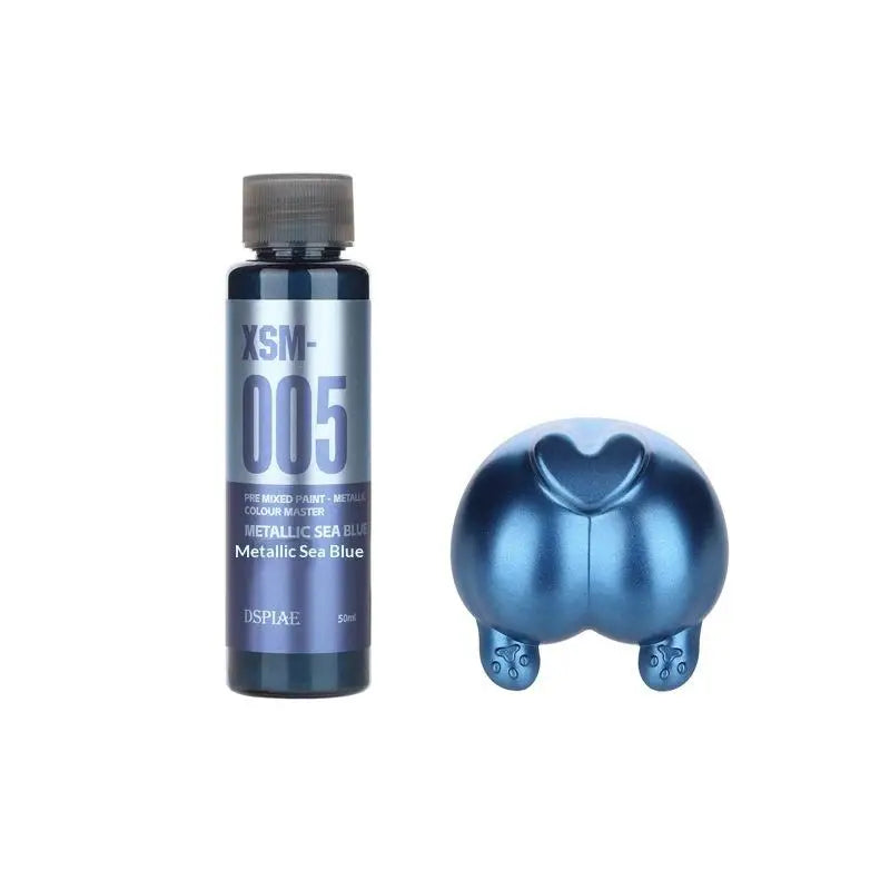 50ml Water-Based Pre-Mixed Metal Paint for Scale Models & Airbrush